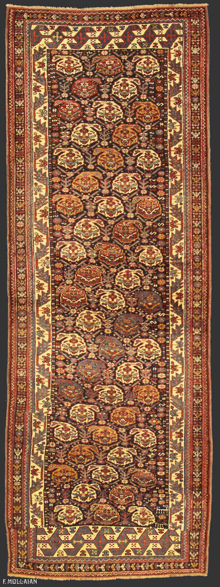 Antique Persian Shahsavan Runner Rug (270x95 cm)